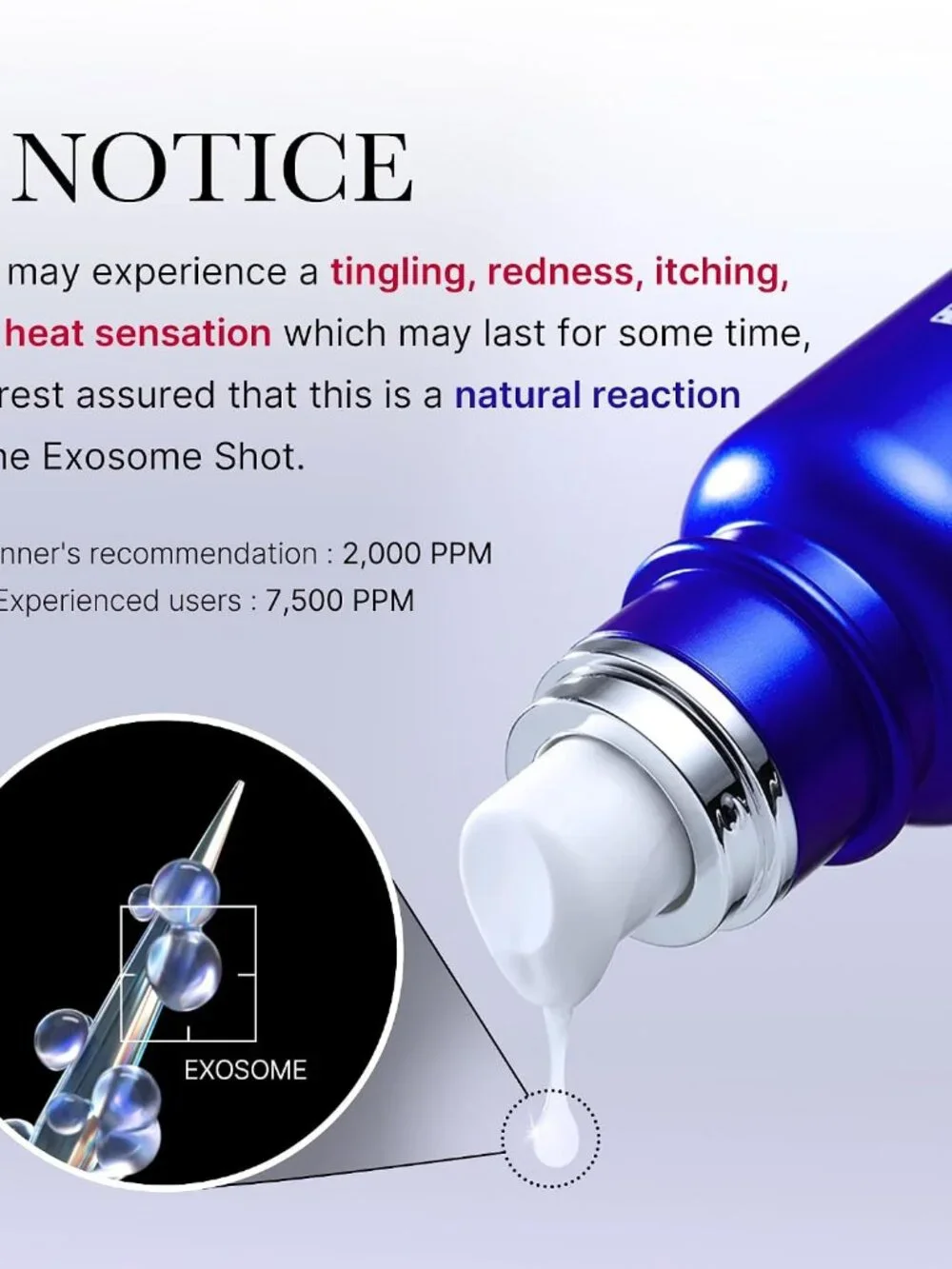 medicube Exosome Shot Zero 7,500 PPM Spicule Facial Serum